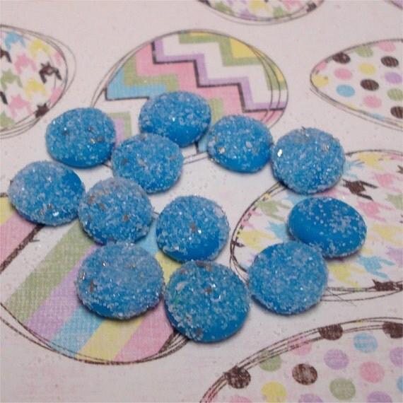3/8 Candy Dots Blue Sugar Dozen by on Etsy