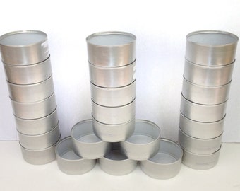 Craft Cans Silver or Gold or Mixed Colored For UpCycling ReUse ReCycle Lot of 12 Candle Holders