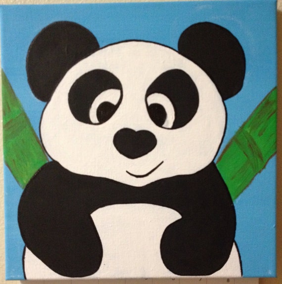 Panda Art for Kids Room by CiaoBellaArt on Etsy