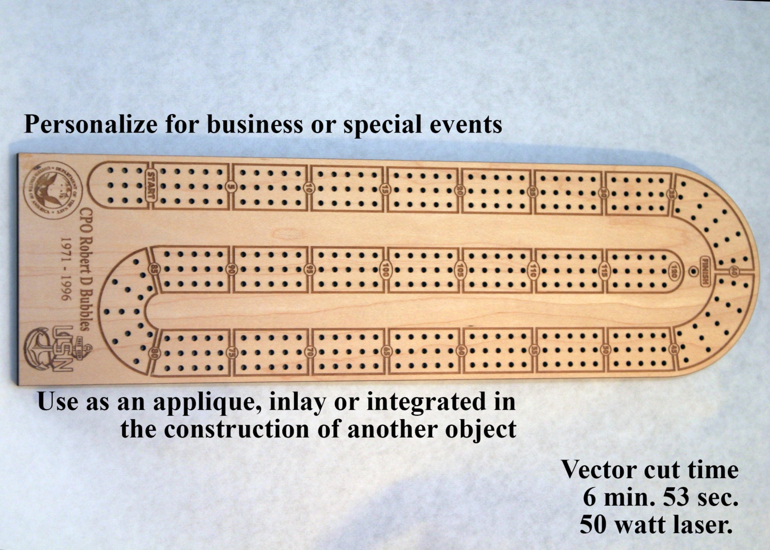 cribbage board pattern