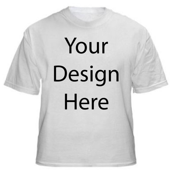 Items similar to 24 Custom Printed T-Shirts (Light Colored Tshirts) on Etsy