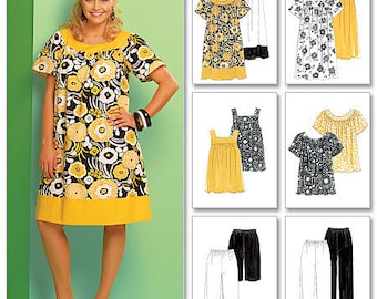 McCall's Pattern M5640 Women's Tops, Dresses, Shorts and Capri Pants