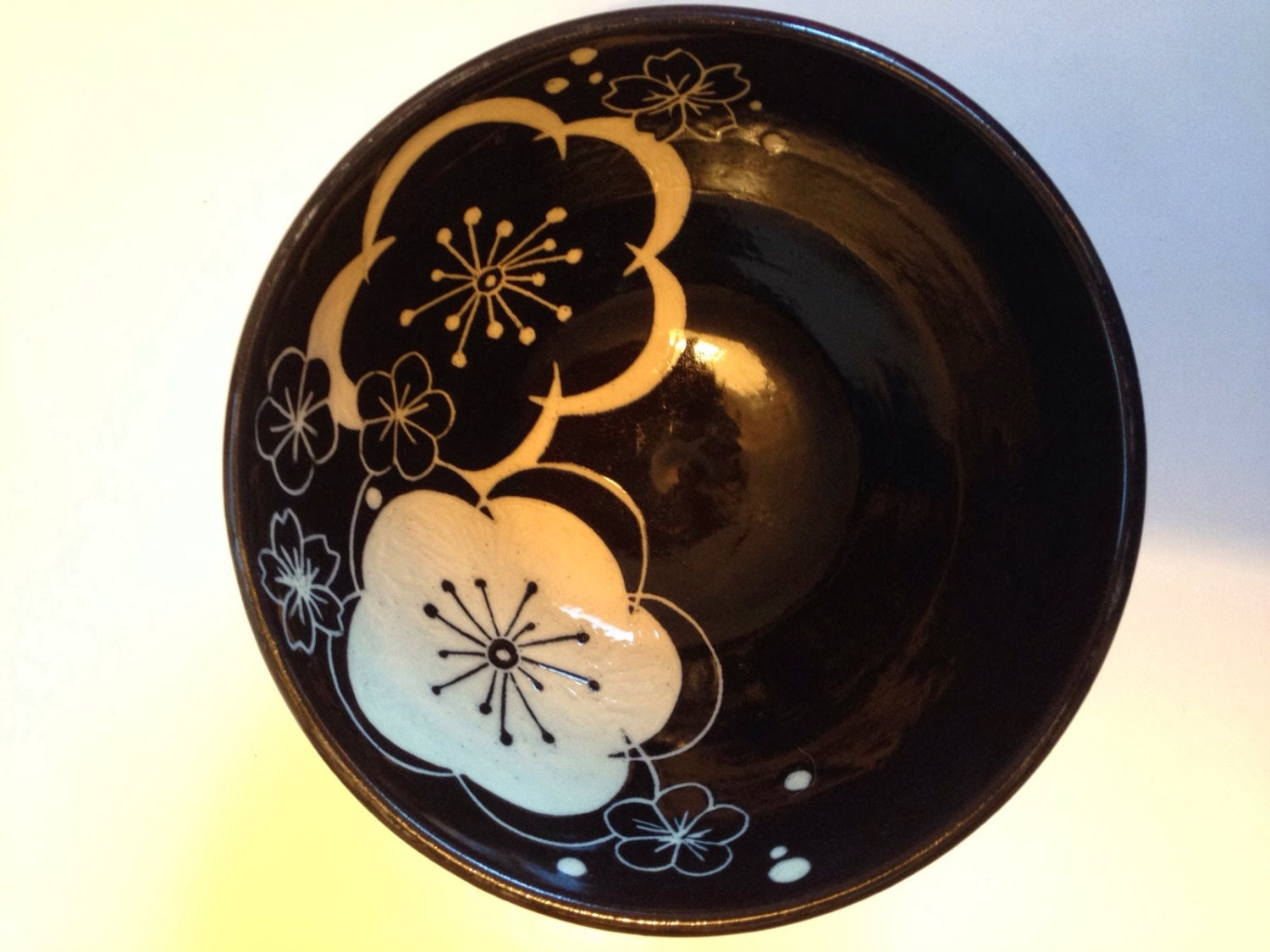 Flower Ceramic Bowl by VibrantCeramics on Etsy