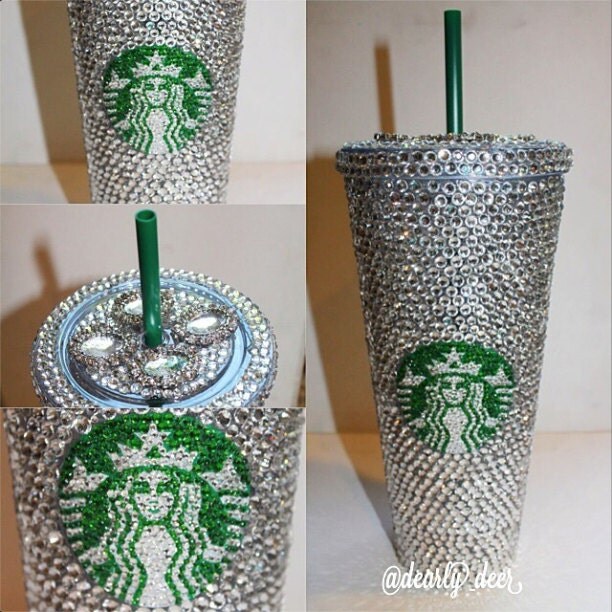 Swarovski Crystal Starbucks Cold Cup By Thefawndoe On Etsy 2610