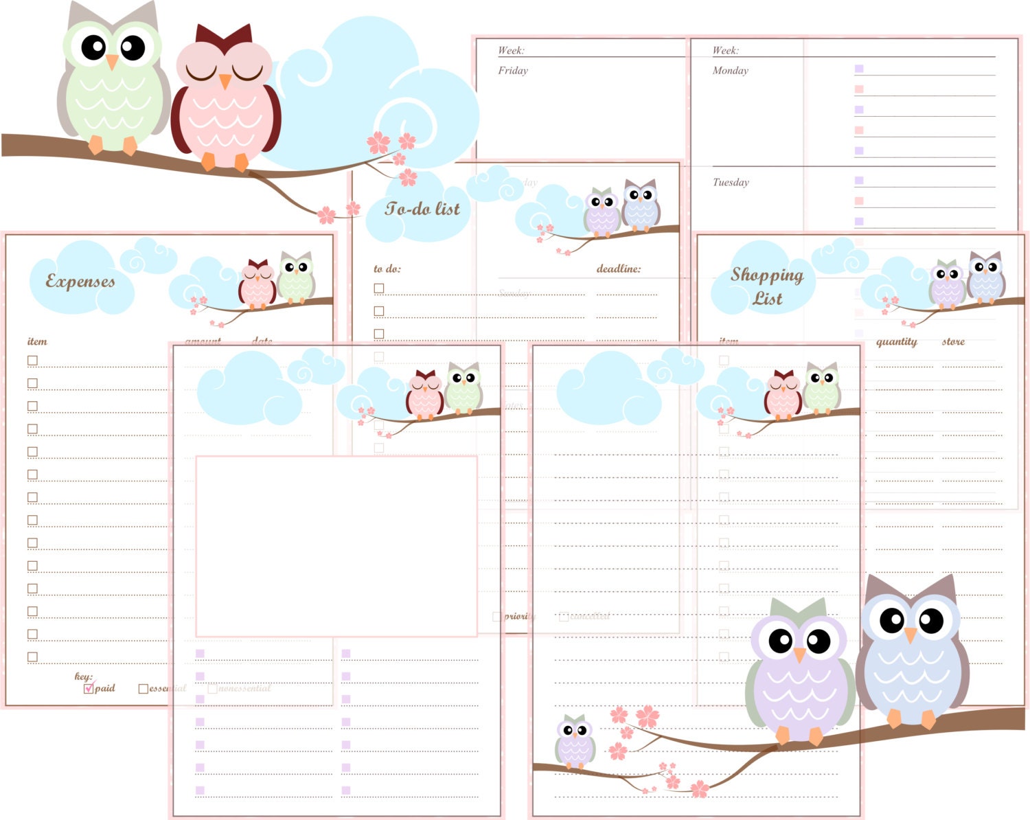 a5-filofax-printable-inserts-pastel-owls-includes-week-on