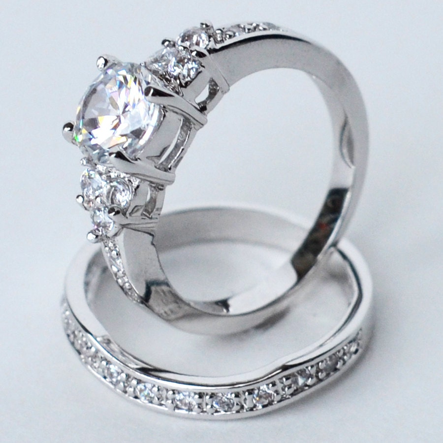 cz ring cz wedding ring cz engagement ring wedding ring