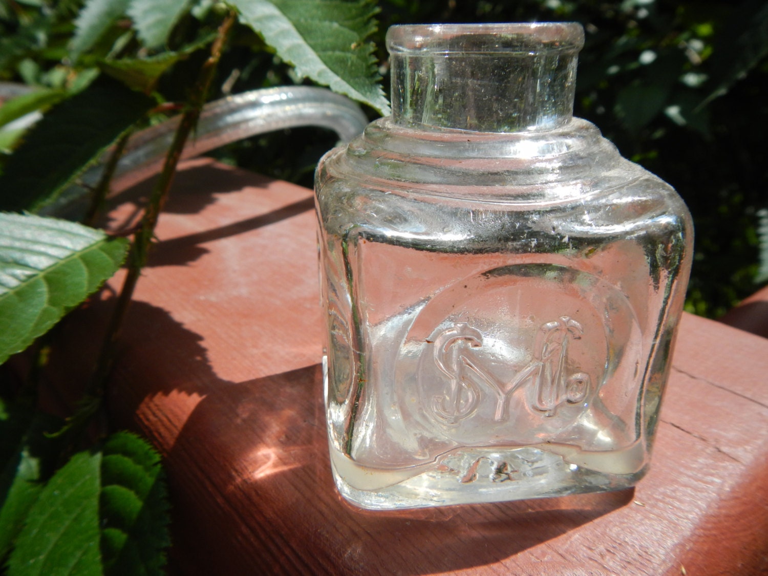 Antique Glass Ink Bottle