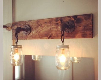 Bathroom Light Fixtures Rustic bathroom light | etsy Bathroom Light Fixtures Rustic bathroom light | etsy