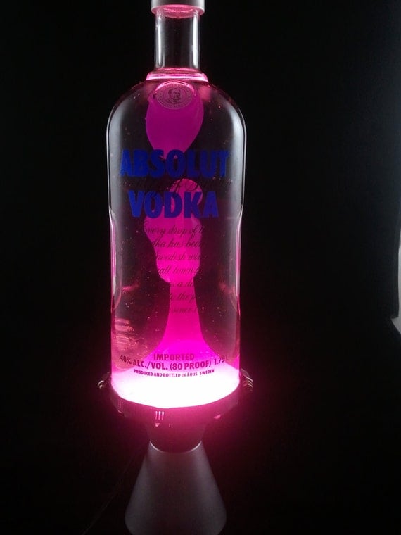 Lava lamp Absolut Vodka magenta