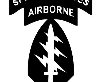 US Army Special Forces Airborne Patch - Car/Truck/Home/Computer Decal