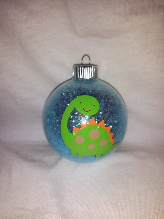 dinosaur christmas ornament personalized with by kikiskornersc dinosaur christmas ornament personalized with by kikiskornersc