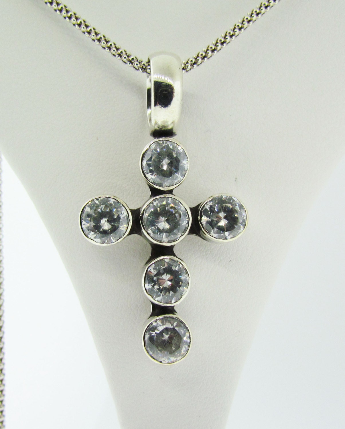 Sterling Silver cross and chain.