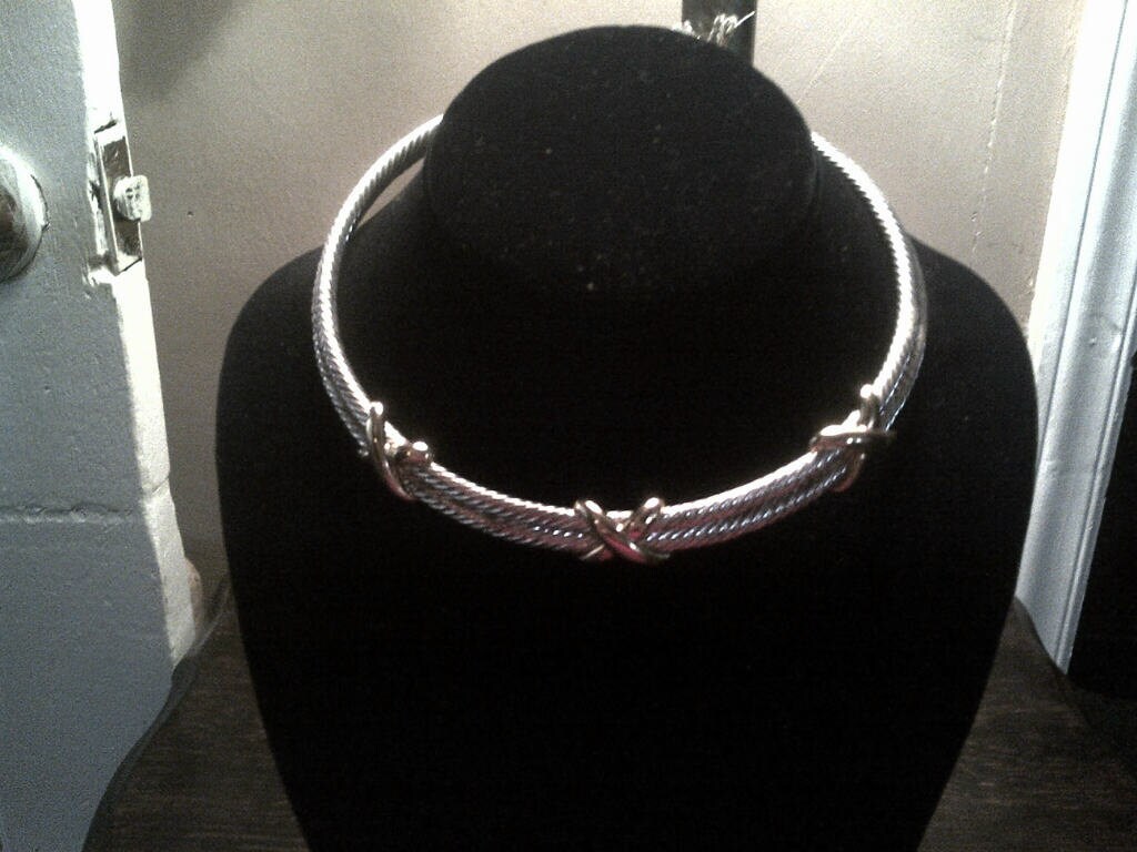 Silver Choker Style Necklace