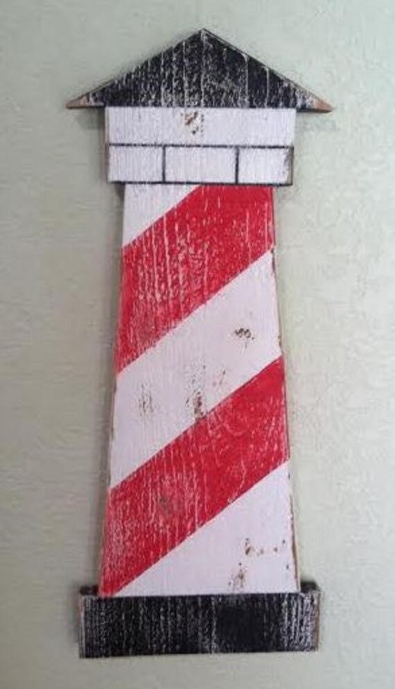 Lighthouse Nautical Beach Ocean Art Rustic Wood Wall Decor