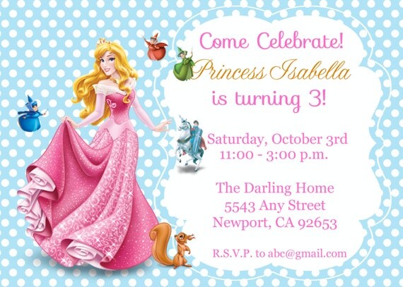 Princess Aurora Invitations 5