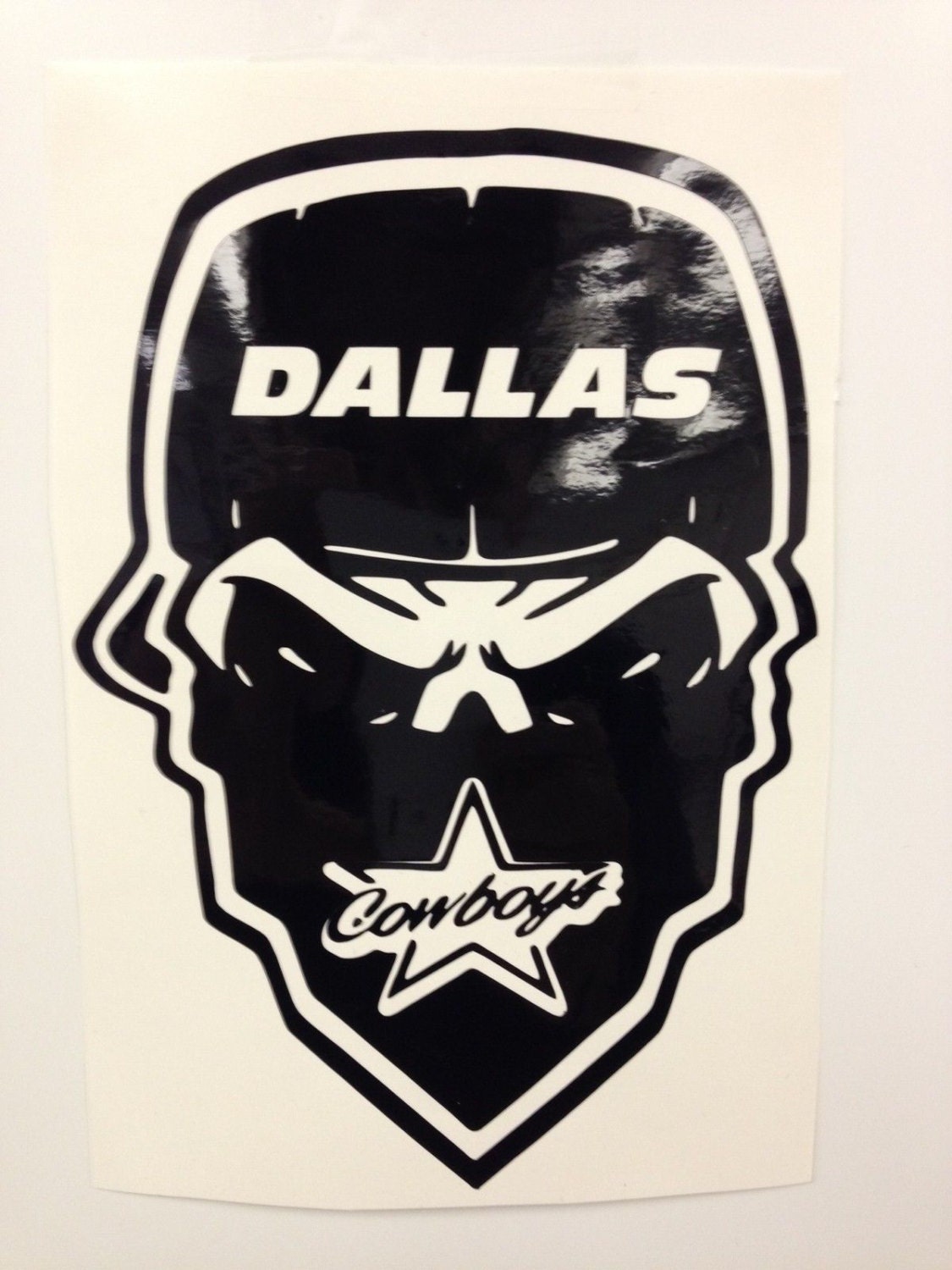 Dallas Cowboy Skull Decal Free Shipping