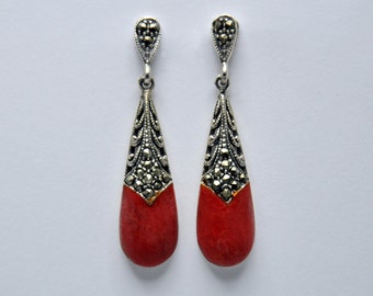 Items similar to Swarovski Crystal Elements Sterling Silver Earrings ...