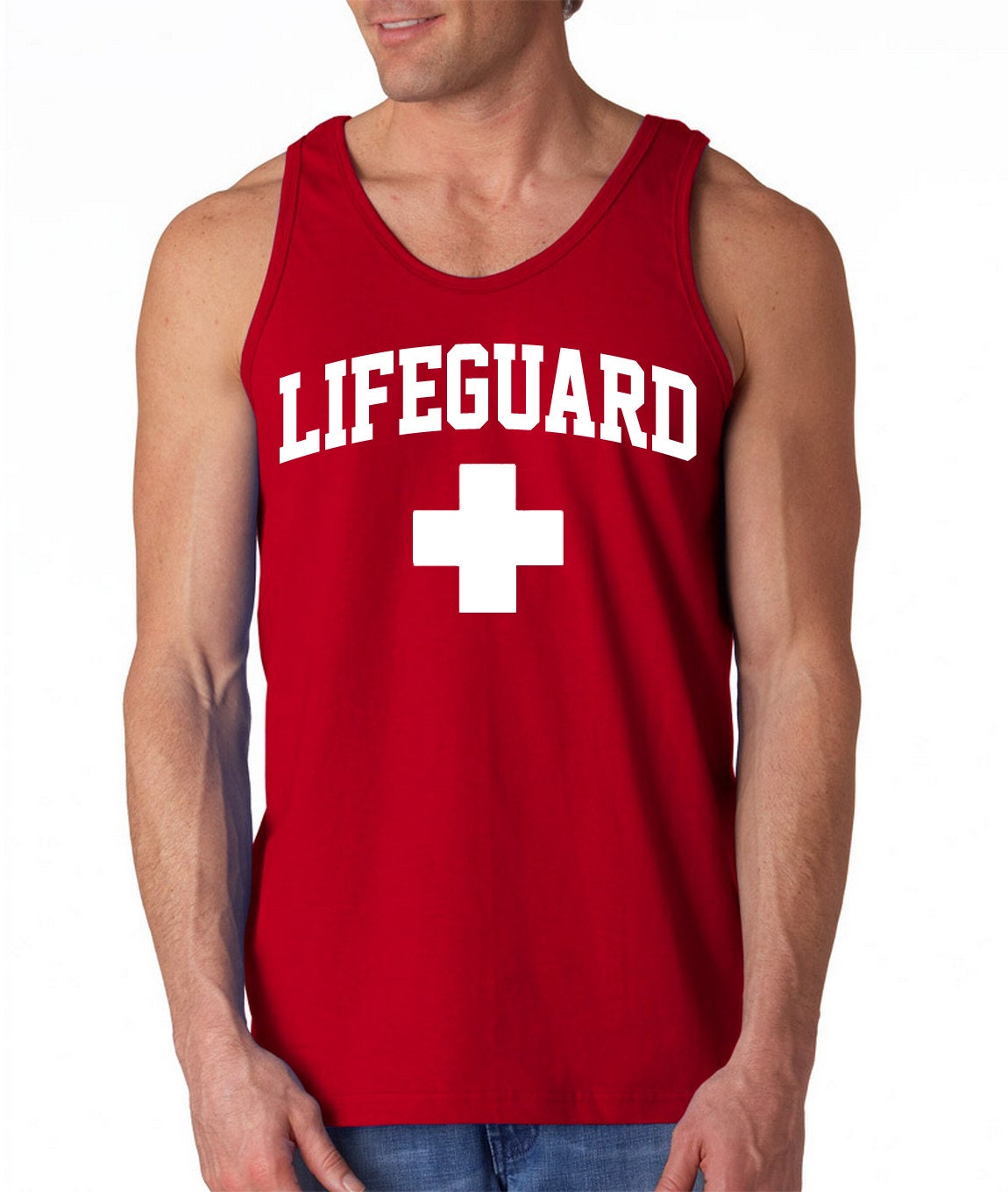 sleeveless lifeguard shirt