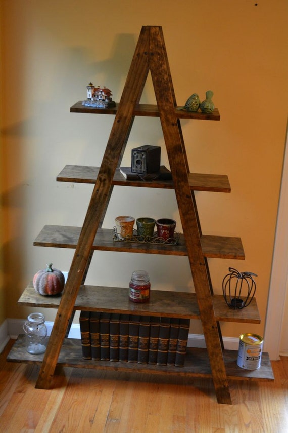Cascade Ladder Shelf by reclaimerdesign on Etsy