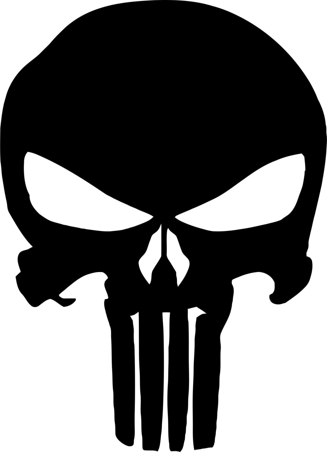 Molon Labe Skull Vinyl Decal