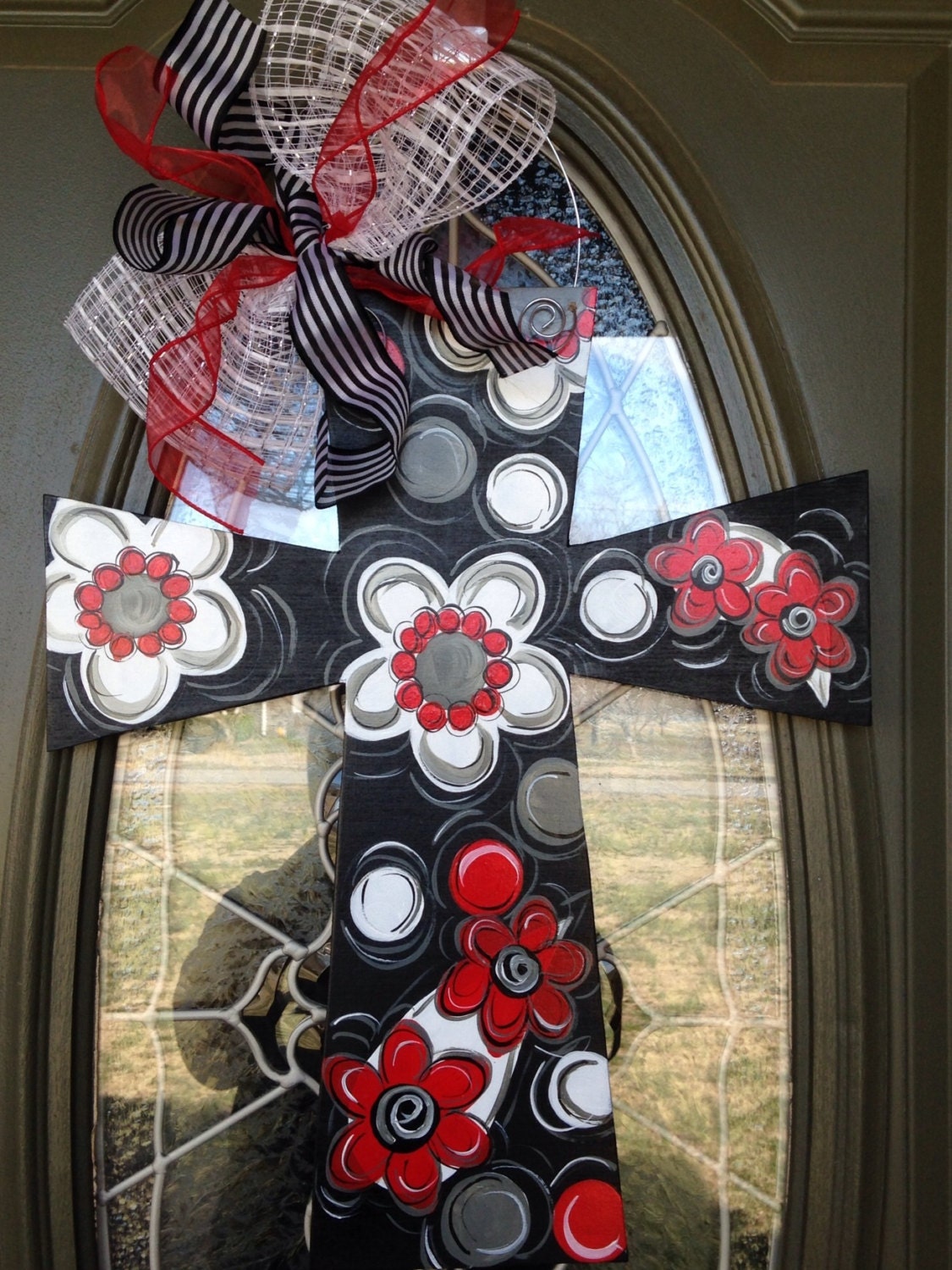 Cross door hanger by CraftyTeacher14 on Etsy