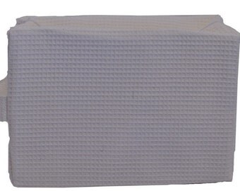 Personalized Waffle Cosmetic Bag Large White with FREE Personalization & FREE SHIPPING ww-white