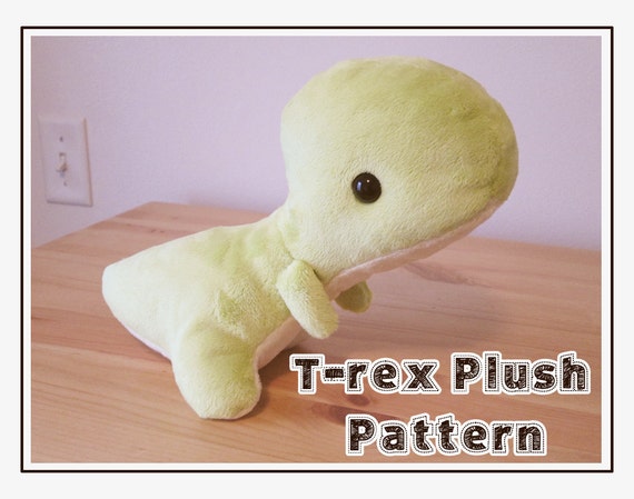 Items similar to Baby T-rex Plush Pattern on Etsy