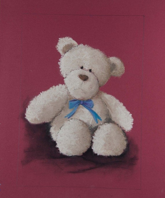 teddy bear pastel