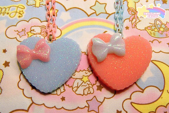 Heart Bow Necklaces