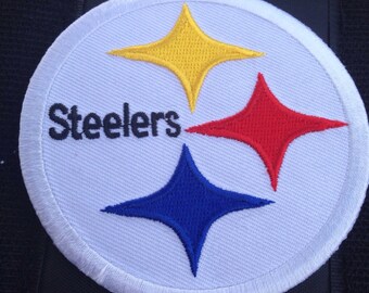 Pittsburgh Steelers "Road To 7" Iron On Embroidered Patch - Gold Football Team Patch For Jackets, Hats, Bags