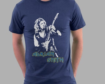 Iron Maiden Tshirt Adrian Smith shirt Steve Harris The Trooper T-shirt ...