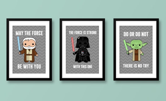 Star Wars inspired wall art kids wall art Star Wars Darth