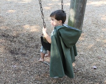 Reversible Hooded Kid's Cape Sewing Pattern, Toddler superhero cape tutorial, children's sewing pattern Digital Download PDF