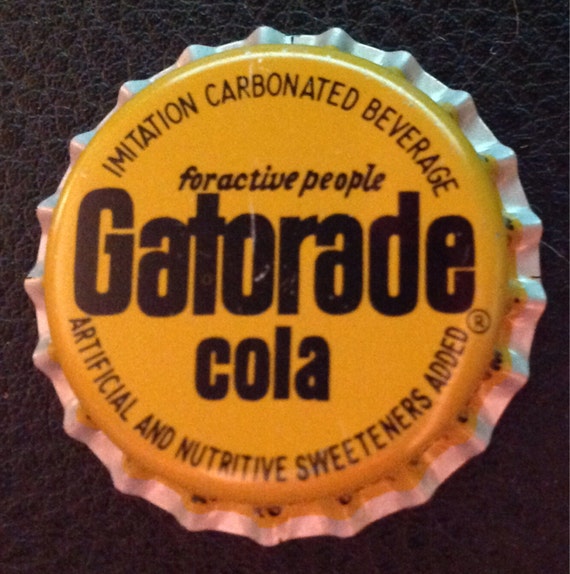 GATORADE COLA soda bottle cap cork by txsodajerks on Etsy