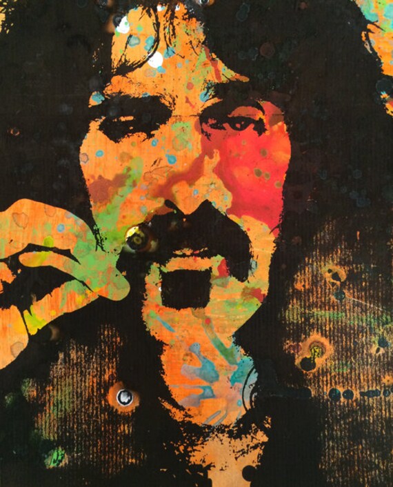 Frank Zappa One Of Kind Original Pop Art by BluStreetStudio