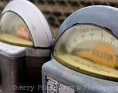 FREE SHIPPING Expired Retro Meter Photograph - 5x7 or 8x10 Colour Fine Art Prints, Framed Options, 11x14 Canvas Transfers
