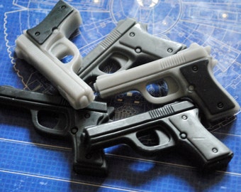 Gun Soap x 6 - Gun, Pistol, Police Officer, Father's Day Gift, Man Soap