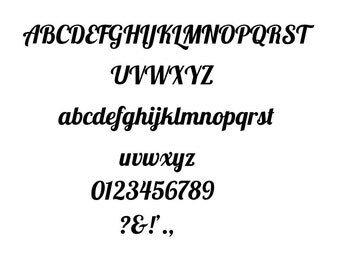 Full Fancy Alphabet for folded book art/Book folding! Uppercase/lowercase/TWO sets of numbers AND extras!!