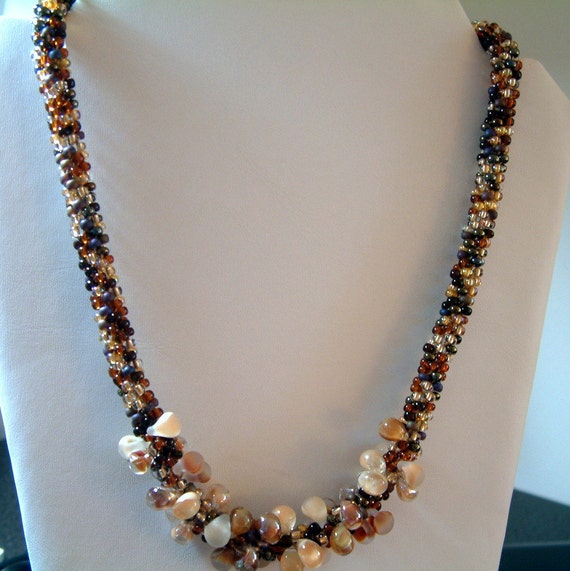 Items similar to DROP BEAD NECKLACE on Etsy