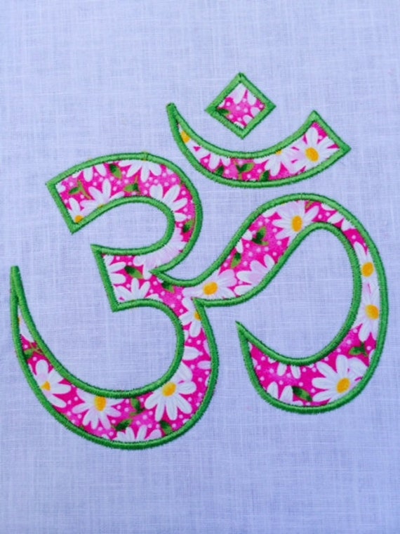 Items similar to OM Yoga Machine Embroidery Applique Design on Etsy