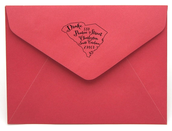 Personalized South Carolina Return Address Stamp Il_570xn