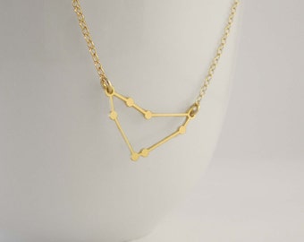 Capricorn Constellation Necklace, Zodiac Constellation, Zodiac Necklace, Astrology, Stars