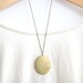 Large Vintage Oval Brass Locket Necklace >> 1970's Long Boho Necklace << Bridesmaid Locket Necklaces >>