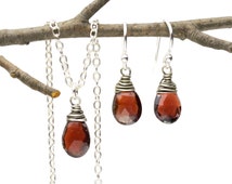 Popular Items For Garnet Jewelry On Etsy