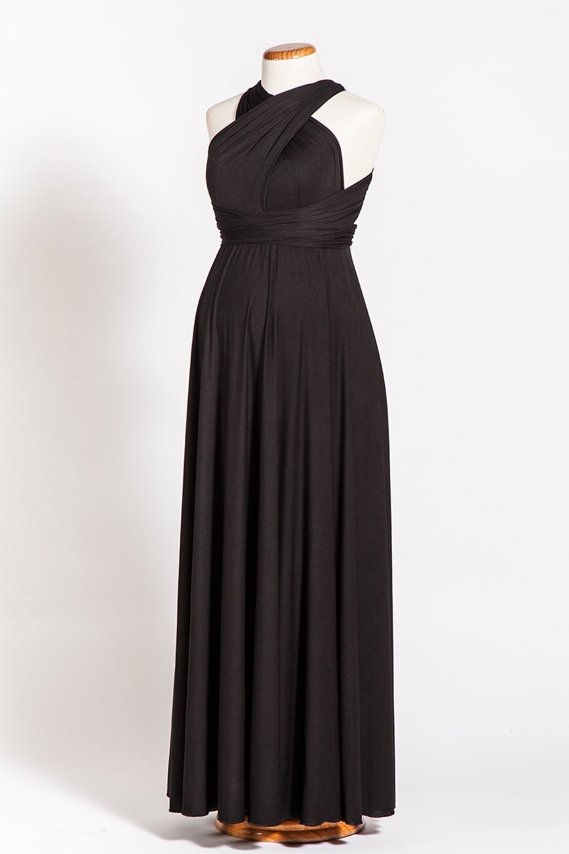  BLACK  FRIDAY  SALE  20 Black  gown evening  dress  maternity 