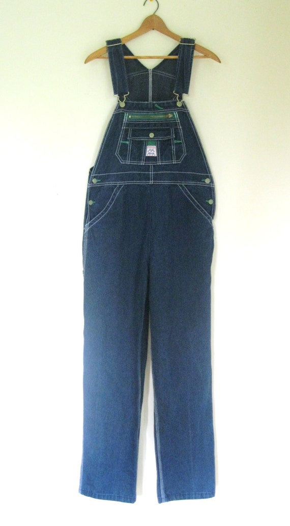 Vintage 80s overalls / Lady Liberty bib overalls / by SKYVandH