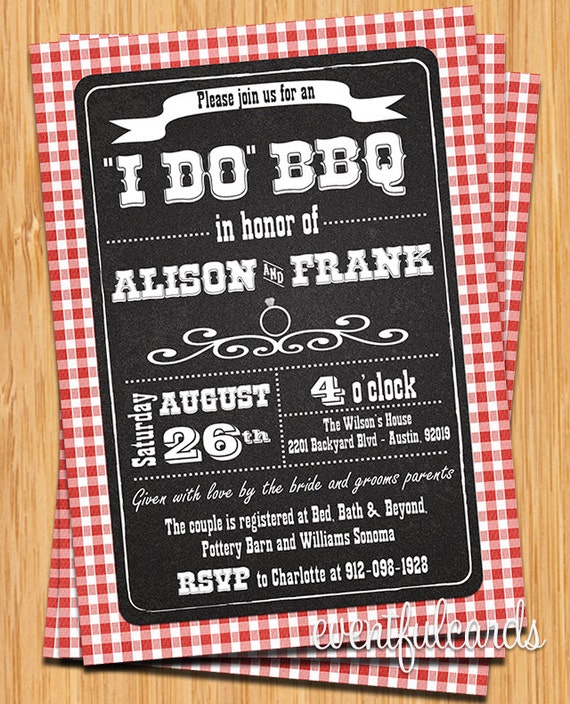 Barbecue Wedding Invitations 6