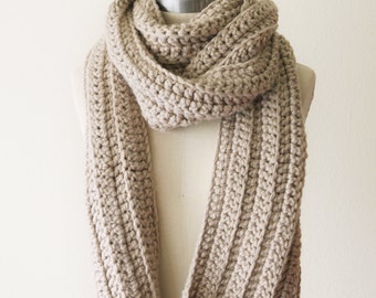 Chunky Scarf in Linen - SALE