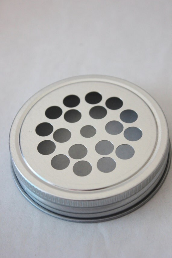 12 MASON JAR SHAKER Lid Grated Cheese Spices by DesignsByEmbellish