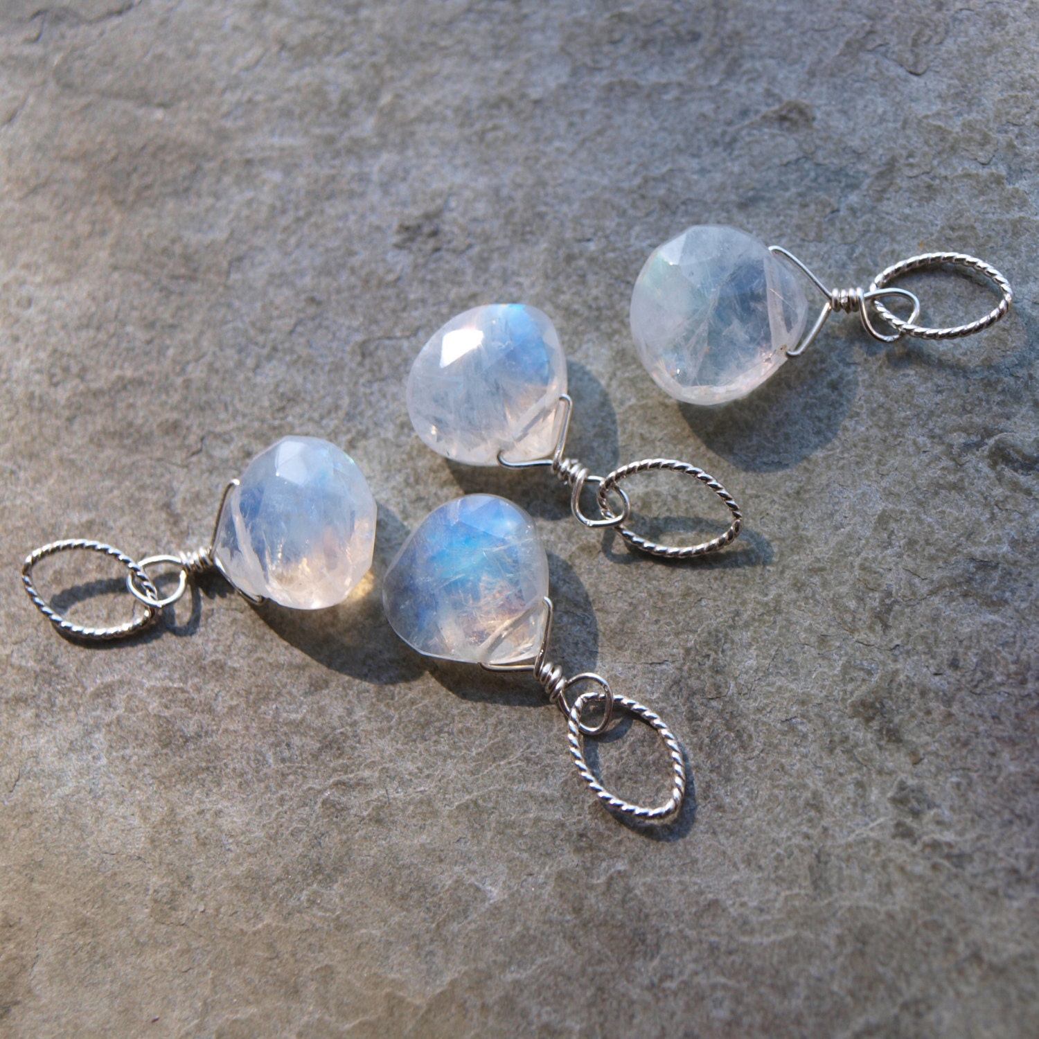 Moonstone Necklace Charm